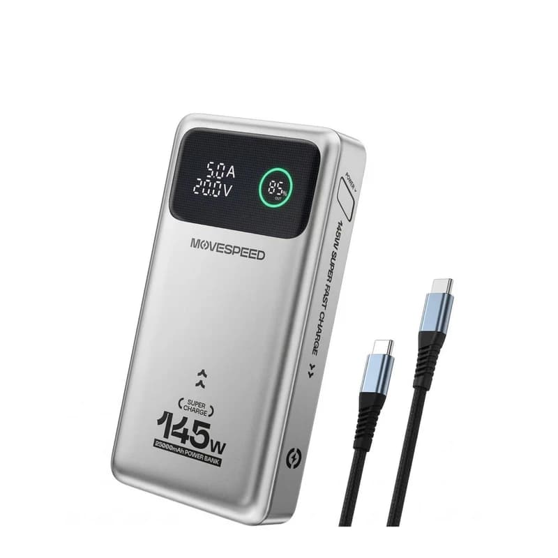 MoveSpeed 145W 25000mAh Power Bank for Laptops